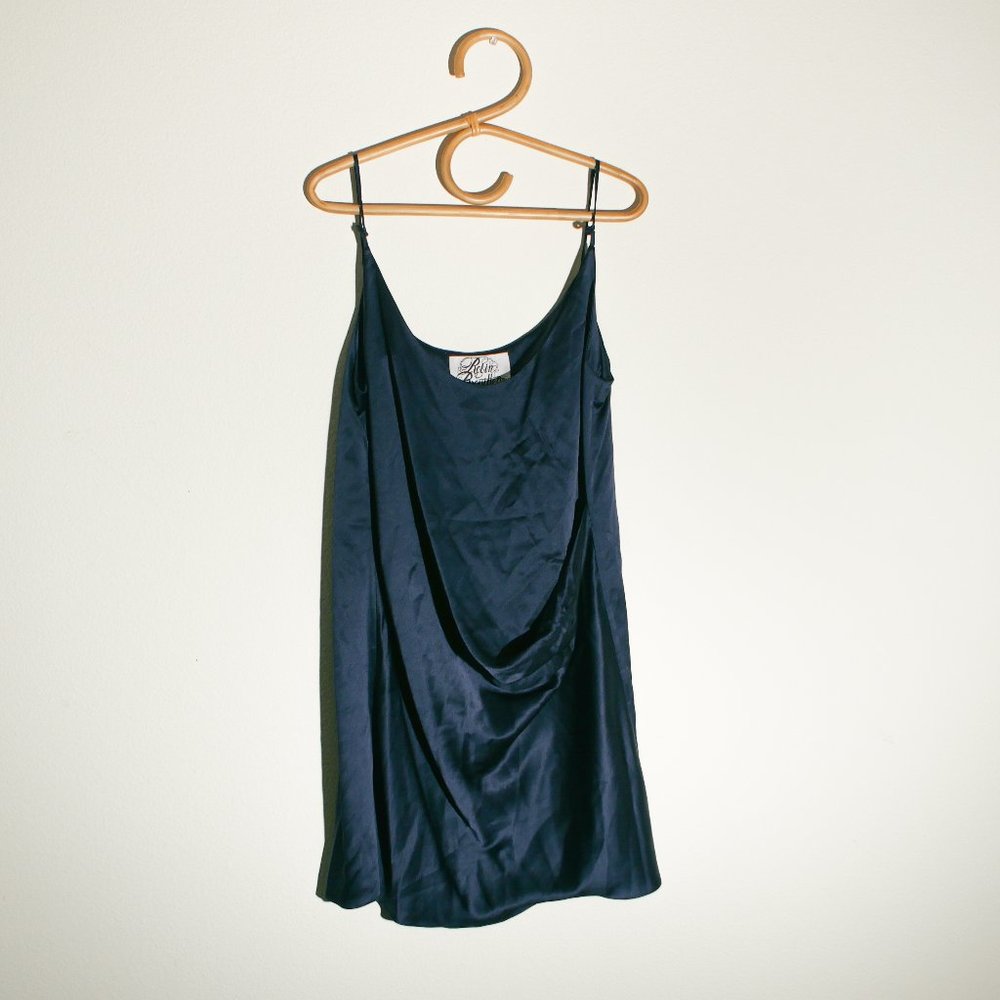 Wrap Charmeuse Silk Slip Dress